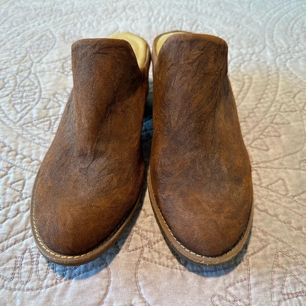 Sofft Women’s Rich Brown Suede heeled mules - Picture 3 of 11